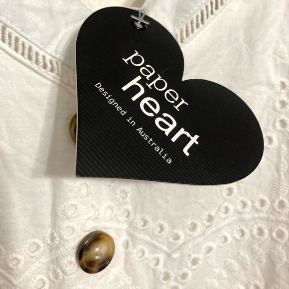 🔥SM•NWT•PAPER HEART•BEAUTIFUL WHITE EYELET LACE SUMMER DRESS🔥 - Picture 8 of 9